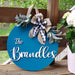 18" Personalized Wood Door Hanger - Last Name only - Rustiva