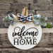 18" Wood Door Hanger - Welcome to our HOME - Rustiva