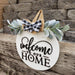 18" Wood Door Hanger - Welcome to our HOME - Rustiva