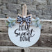 18" Wooden Shiplap style Door Hanger - Home Sweet Home - Rustiva