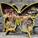 3D Butterfly Sign Layered Art - Rustiva