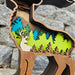 3D Deer Sign Layered Art - Rustiva