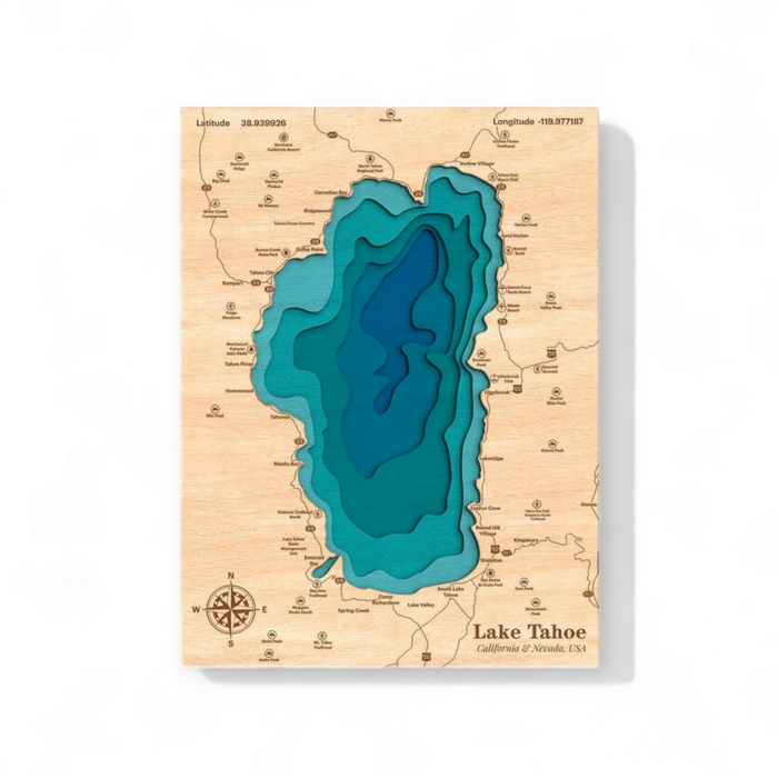 Great Salt Lake Map 3D - Topographic - Semper-KIK