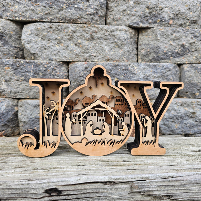 3D Joy Sign Layered Art - Rustiva